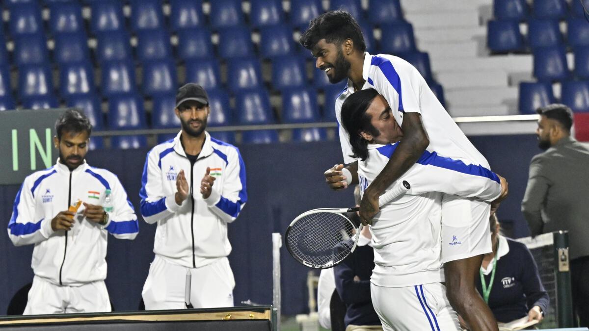 Davis Cup 2026: Dhakshineswar steps up after Nagal loses as India draws level against Netherlands